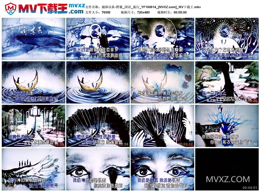 痛仰乐队-野歌_国语_流行_YF100614